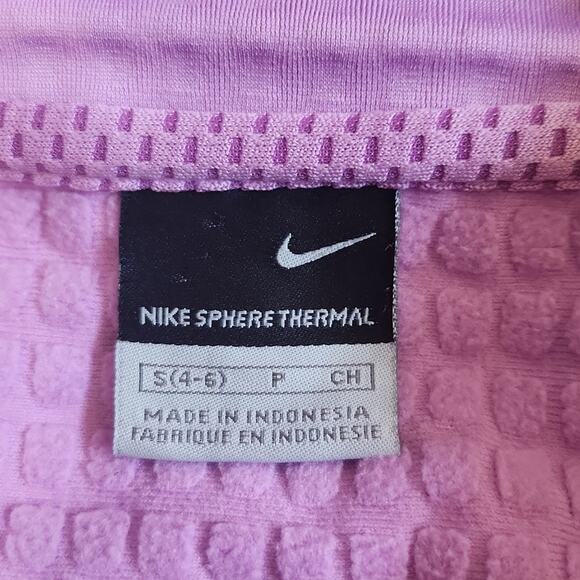 Nike Women's Sphere Thermal  Jacket Purple & Gray 1/4 Zip Thumbholes Moto Gorp - Picture 9 of 13
